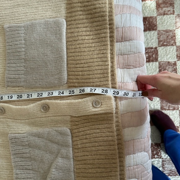 COS Cream and Tan Cardigan Sweater - Picture 8 of 9